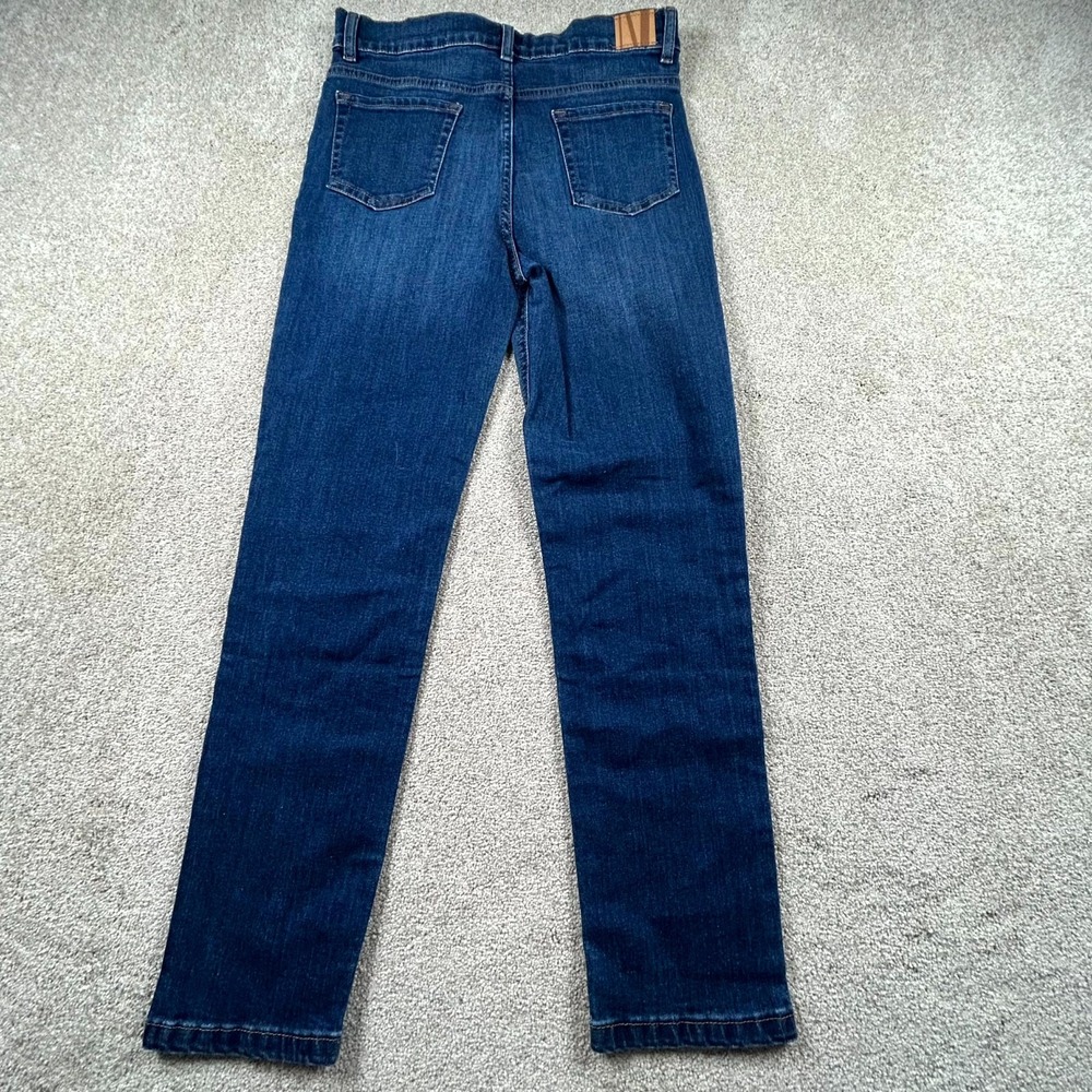 Womens Jeans 12 Blue Denim Stretch Logo Medium Wash Straight‎ Fit Everyday Wear